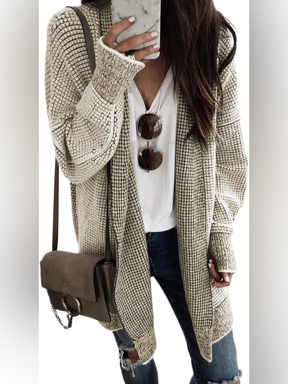 Sidefeel Open Front Chunky Cardigan